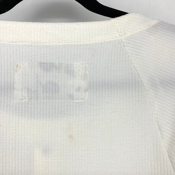 Anthropologie Maeve Sawyer Balloon Sleeved Top Womens Size Medium Cream NEW - Picture 3 of 9